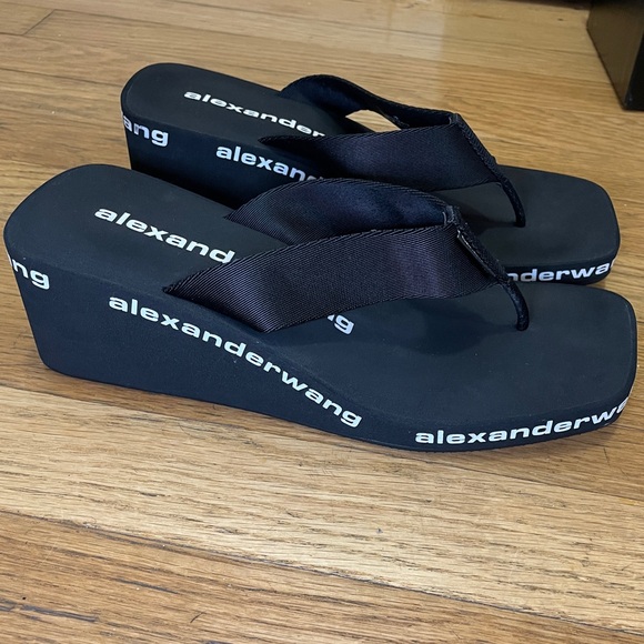 ALEXANDER WANG Nylon Wedge Heeled Sandals - Picture 5 of 7